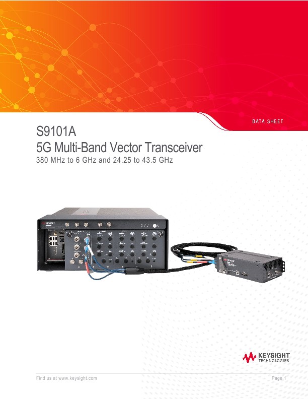 S9101A 5G Multi-Band Vector Transceiver | Keysight